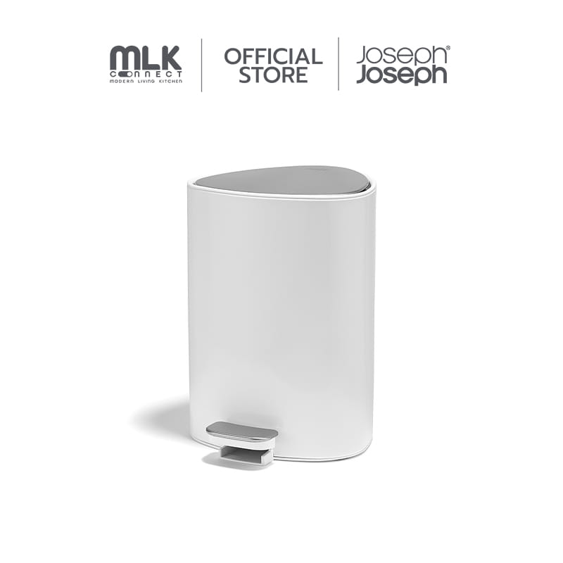ถังขยะสแตนเลสความจุ 5 ลิตร JOSEPH JOSEPH รุ่น EASYSTORE 5L สี GLOSS WHITE N7000002